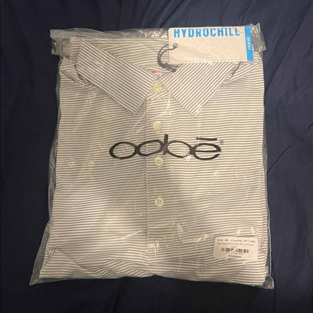 Oobe Men's Striped Polo Shirt - Gray